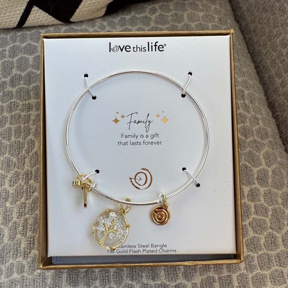 Bangle with Family Charms